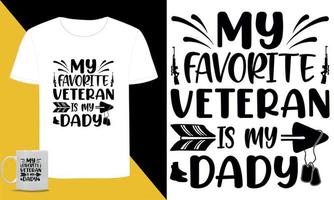 camiseta tipográfica svg veterano americano vetor