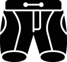 ícone de símbolo de shorts vetor