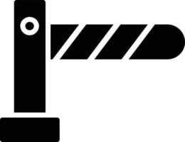 ícone de glifo de barreira vetor