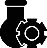 ícone de glifo de experimento vetor