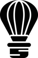 ícone de glifo de balão de ar quente vetor