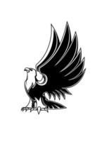 majestosa águia mascote vetor
