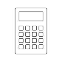 calculadora isolada no fundo branco. ilustração vetorial vetor
