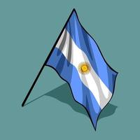 bandeira do país da argentina vetor