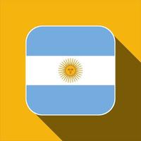 bandeira argentina, cores oficiais. ilustração vetorial. vetor