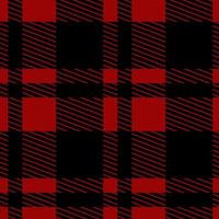 xadrez de búfalo vermelho e preto, padrão sem emenda de xadrez tartan vector. ótimo para têxteis de moda e gráficos. ilustração de azulejos na moda para papéis de parede. vetor