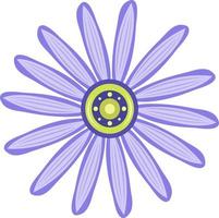 ilustração vetorial windflower para design gráfico e elemento decorativo vetor