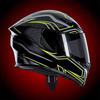 vetor de capacete de moto