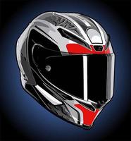 vetor de capacete de moto