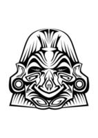 máscara tribal antiga vetor