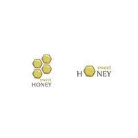 conjunto de logotipo de mel. elemento de desenho vetorial vetor