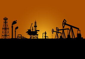 Vector de campo de petróleo livre