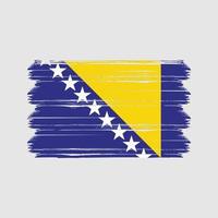 vetor de bandeira da bósnia. bandeira nacional