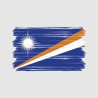 vetor de bandeira das ilhas marshall. bandeira nacional