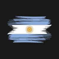 pinceladas de bandeira argentina. bandeira nacional vetor