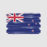 vetor de bandeira da Nova Zelândia. bandeira nacional