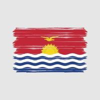 vetor de bandeira de kiribati. bandeira nacional