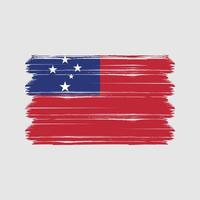 vetor de bandeira de samoa. bandeira nacional