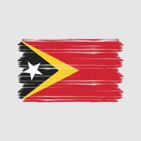 vetor de bandeira de timor leste. bandeira nacional