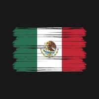 vetor de bandeira do méxico. bandeira nacional