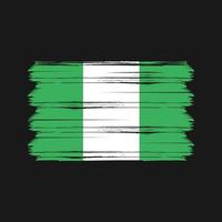 vetor de bandeira da Nigéria. bandeira nacional