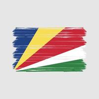 vetor de bandeira de seychelles. bandeira nacional