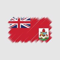 vetor de escova de bandeira das Bermudas. bandeira nacional