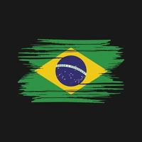 pinceladas de bandeira do brasil. bandeira nacional vetor