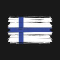 vetor de bandeira da Finlândia. bandeira nacional