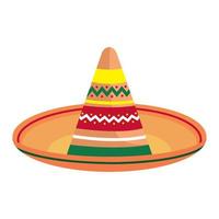 chapéu de cultura mexicana vetor