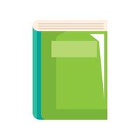 livro de texto verde vetor