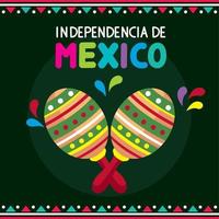 letras de independência do méxico vetor