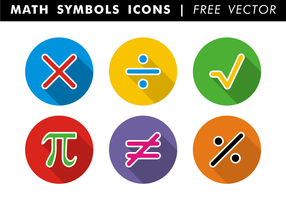 Simbolos de matemática Ícones Vector grátis