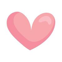 coração rosa pastel amor vetor