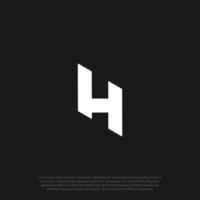 design de vetor de logotipo de letra hl lh