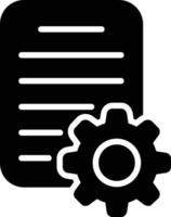ícone de glifo de gerenciamento de conteúdo vetor