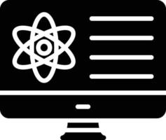 ícone de glifo de ciência da computação vetor