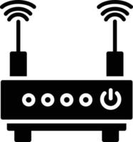 ícone de glifo do roteador vetor