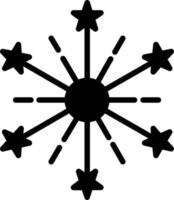 ícone de glifo de fogos de artifício vetor