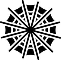 ícone de glifo de teia de aranha vetor