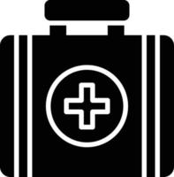 ícone de glifo de kit médico vetor