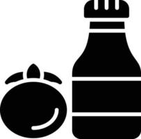 ícone de glifo de molho de tomate vetor