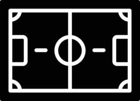 ícone de glifo de campo de futebol vetor