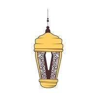 decoração de lanterna árabe vetor