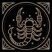 símbolo do zodíaco da astrologia de escorpião