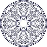 ornamento de folha de mandala ilustrações vetoriais de contorno botânico para o seu logotipo de trabalho, t-shirt de mercadoria de mascote, adesivos e designs de etiquetas, pôster, cartões de saudação, empresa de negócios de publicidade ou marcas. vetor