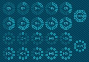 Carregadoras monocromáticas vetor