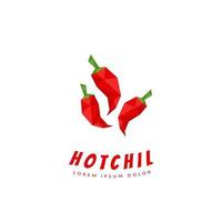 Resumo Red Hot Chili Peppers logotipo ícone símbolo estilo baixo poli vetor