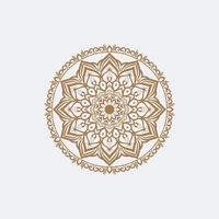 design de mandala redonda para colorir e decoração vetor