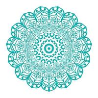 design de mandala redonda para colorir e decoração vetor